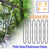 1/2/3/4/6 Pcs Garden Logging Wood Cutting Tool 8Inch Pole Saw Chain Chainsaw 3/8" LP .050" Gauge 33DL Semi Chisel Electric Chainsaw Spare Part
