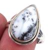 Natural Dendrite Opal Gemstone Handmade 925 Solid Sterling Silver Ring S.8 D5E44