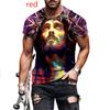 Men's Fashion Printed T-Shirt Jesus Faith T Shirt Casual Fashion Short Sleeve Christ Jesus Tees