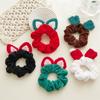 Christmas Cute Plush Cloth Hair Rope Fashion Elastic Hairbands Rubber Band Scrunchies Headband Hair Rings Women Hair Accessories