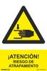 Danger Sign Warning Risk of Entrapment (PVC 0.7mm) 30x40cm Normal Light