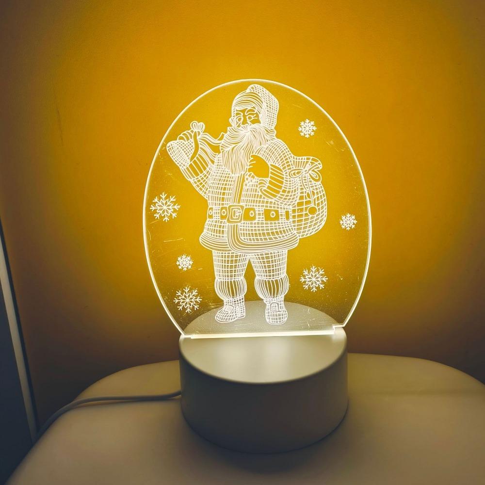 Creative Led Night Light Usb Plug Night Light Monochrome Bedside 3d Night Light