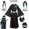 Anime Demon Slayer Cosplay Costume Tokitou Muichirou Cosplay Kimetsu No Yaiba Kisatsutai Uniform Wig Halloween Party Clothes