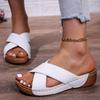 Fashion Women's Sandals Wedge Heels Sandals Low Platform Shoes For Women Summer Sandals Heeled Slippers Summer Footwear Sandalias Mujer