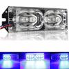6LED Car Truck Motorcycle Emergency Beacon Warning Hazard Flash Strobe Light Bar Lamp 12V Blue