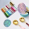 10pcs Sealing Wax Stamp Laser Paper Clear Sealing Wax Beads Kit Aurora Colorful DIY Handmade Paper Wax Decorate Accessories