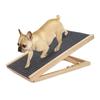Pet Dog Ramp Ladder Natural Pine Wooden Lightweight Folding Anti-skid Adjustable 2 Height Climbing
