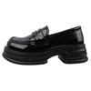 Black British Small Leather Shoes Women's Spring 2025 New Platform Versatile Loafers Jk Shoes