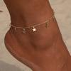 Summer Sandy Anklet Chain Foot Orgament Charm Jewelry Gift Gold Silver