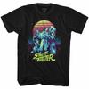 Street Fighter Synthwave Fighter Black Adult T-Shirt