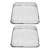 2Pcs RV Furnace Vent 4.5 X 4.5in Heavy Duty Stainless Steel Flying Bug Cover Camper Heater Exhaust Vent Mesh Screen