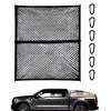 CALIFAKT Cargo Net for Truck Cargo Carabiner Durable and High-Elasticity Beds, Mesh, Luggage, Pickups, Luggage, 120cm, Stretchable, Double-Layered