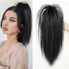 Synthetic Black Straight Half Ponytail Extension Claw Clip Hairpiece For Ponytail Hair Heat Resistant Women Party Hair Accessories
