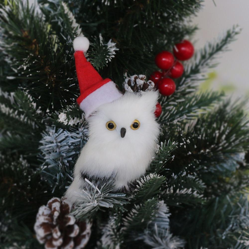 Plush Simulation Owl Bunny Christmas Tree Hanging NEW Animal Models  Party Decoration
