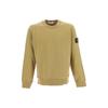 STONE ISLAND Garment Dyed Fleece Sweatshirt Dark Beige Men Tops Tan 101563051-V0098