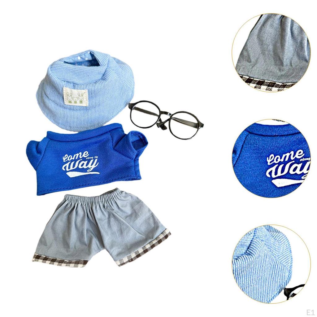 15cm Doll Apparel, Bottoms Collection, Headwear for Girls, Outfit Set, Plush Clothing