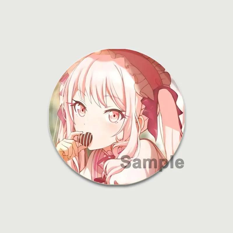 32/44/58mm Cute Project SEKAI Anime Pins Akiyama Mizuki Tinplate Badge DIY Custom Cartoon Girl Brooch Pin for Hat Bag Fans Collection Gifts