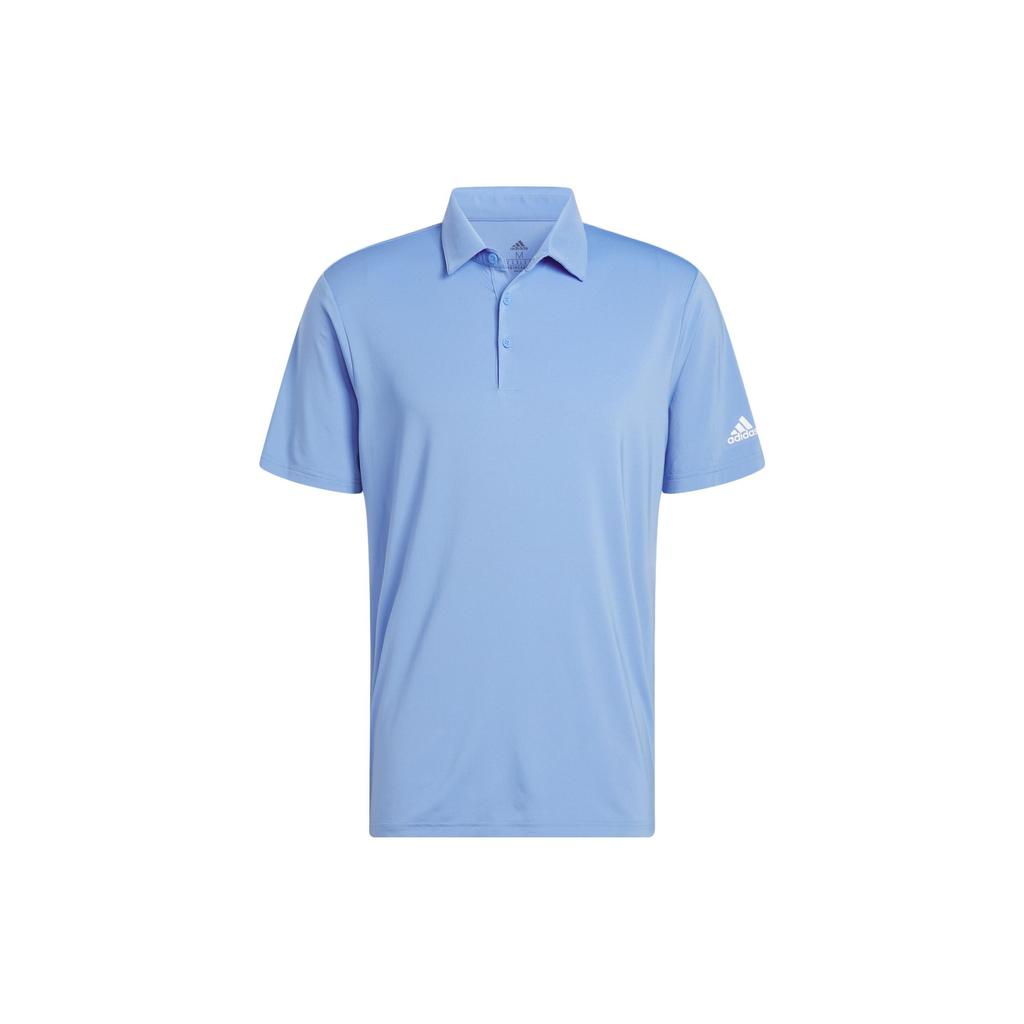 Adidas Solid Color Golf Polo Shirt Men Tops Blue HR9044