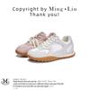 Genuine Leather Shoes Spring and Summer Flat Sneakers Pops Shoes Women's Shoes