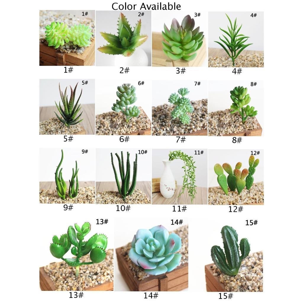Simulation Artificial Succulent Fake Plants Plastic Flowers Home Floral Decor