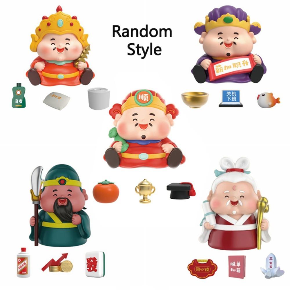 Cartoon Fengshui Sculpture Chinese Style Lucky Ornaments Tabletop Decoration