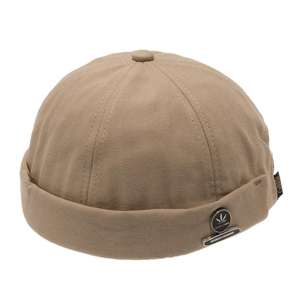 Fashion Brimless Caps for Men Women Vintage Corduroy Beanie Skullcap Street Retro Adjustable Sailor Hats Melon Cap Hip Hop Hat