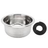 Round RV Sink Stainless Steel Kitchen Bar Single Bowl Sink with 40mm Drainage for Boat Caravan