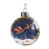 The Reindeer Family Christmas Ball Funny 3D Reindeer Hanging Decoration Plastic Christmas Ball Winter Ornaments for Xmas Tree Indoor Home Decor