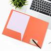 A4 Double File Folder Color-Coded Paperwork Organizer Double Pocket Business Card Slot Visual Appeal File Organizer
