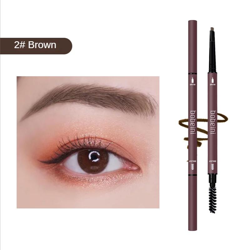 Double Head Eyebrow Pencil Small Triangle Slim Long-lasting Waterproof and Sweat Proof Natural Three-dimensional Color Student Makeup Beauty Products