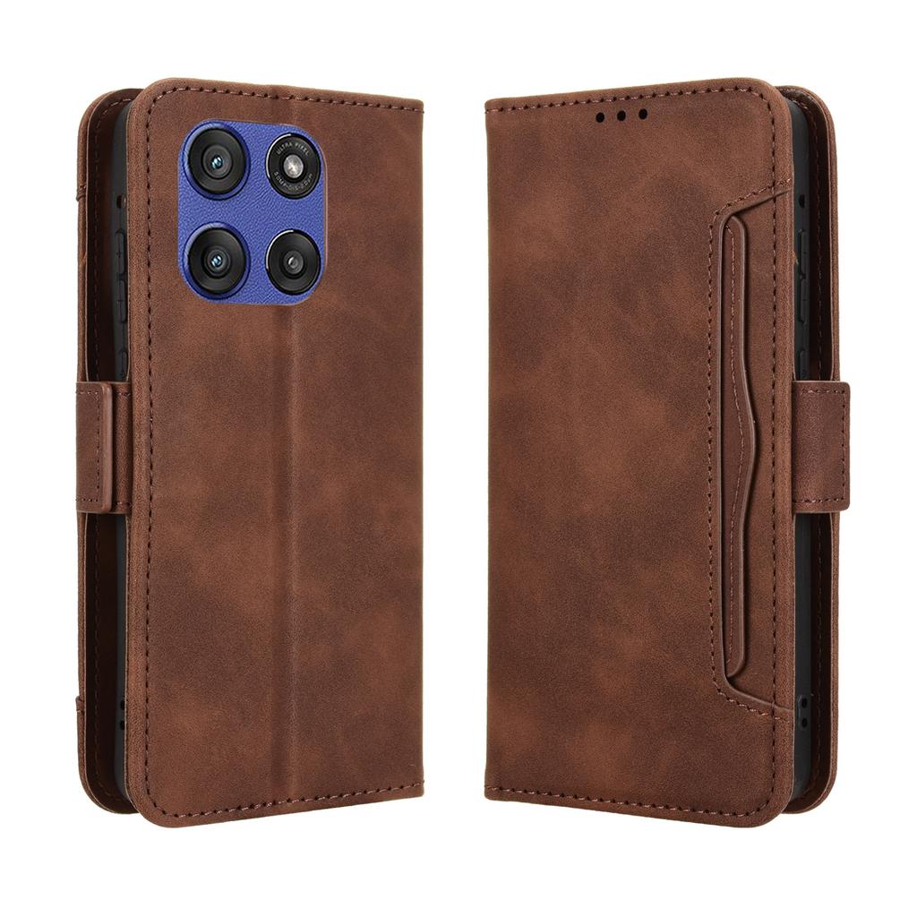 For Motorola Moto G Stylus 5G (2025)/Motorola Edge 60 Stylus 5G Leather Case Phone Wallet Cover with Multiple Card Slots