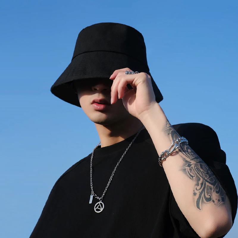 Reversible Fisherman Hat For Men And Women In Summer Korean Version For Students Versatile And Able Sun Protection Hat