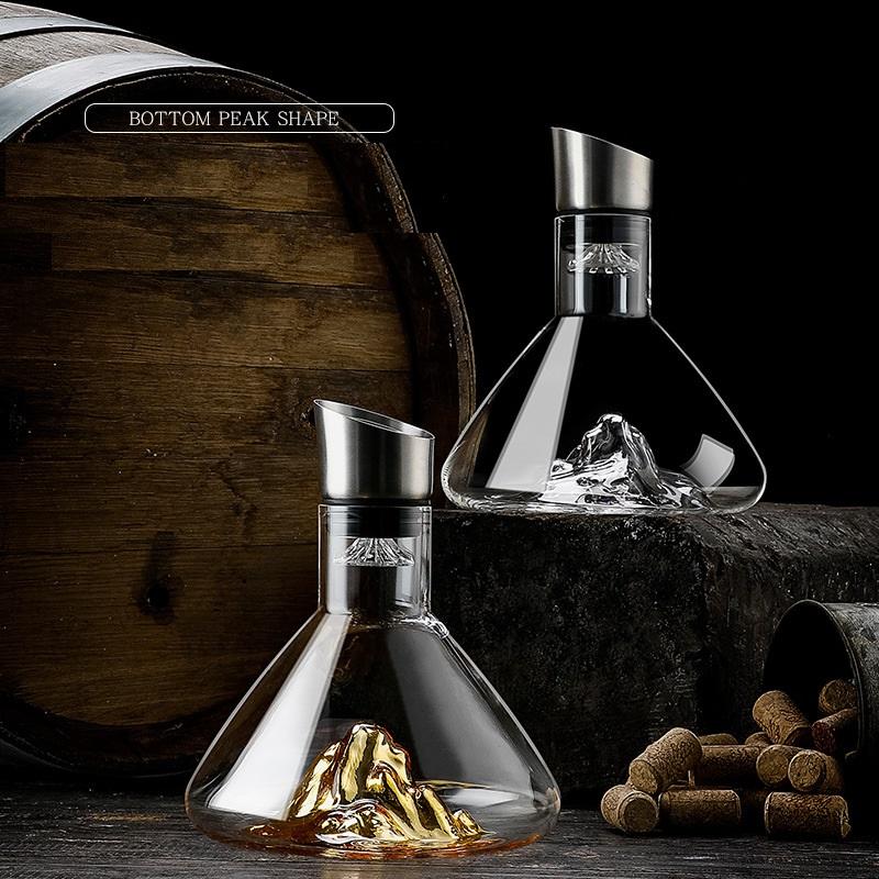 Creative Lceberg Decanter Ice Decanter Lead-free Crystal Glass Red Wine Decanter With Lid Wine Decanter High-end Gift