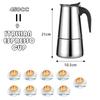 12/9/2Cup Moka Pot Caffe Machine Espresso Cups Coffee Makers Latte Percolator Stove Top Moka Coffee Maker Italian Coffee Machine