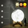 880ml Moon Humidifier Essential Oil Diffuser Air Purifier Ultrasonic Mist Humidifier For Home&Office