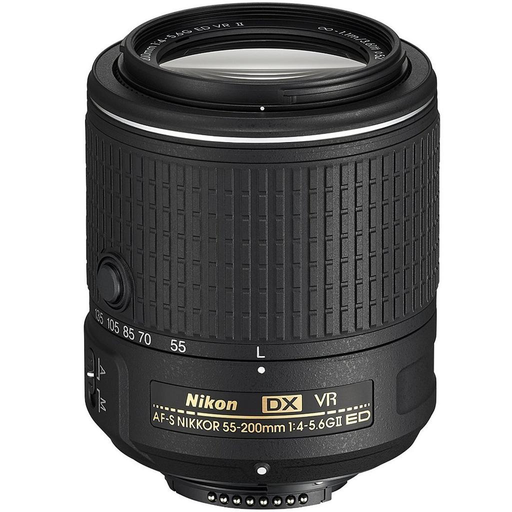 Nikon Telephoto Zoom Lens DX VR Zoom Nikkor ED For Nikon DX Format Only AF-S 55-200mm f/4-5.6G