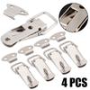 4Pcs Latch Catch Duck-mouth Buckle Hook Wooden Box Hasps Clamp Metal Spring Catch Clasp Loaded Draw Toggle Clamp Hasps