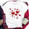Love Print Women Tshirt Summer Cartoon Short Sleeve Ladies T-Shirt Streetwear Fashion Clothes Graphic Tee Top Female Tshirt