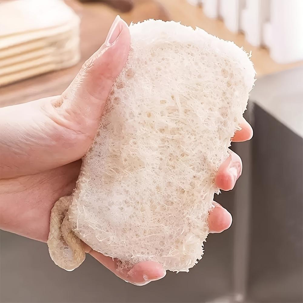 Natural Luffa Sponge Dish Washing Cloth Loofah Scrub Pad Dish Pot Easy To Clean Scrubber Sponge Kitchen Clean Brushes Household