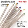 4mm Dental Metal Polishing Stick Polish Strip with Double Sides of Diamond Sanding Surface with Hole Teeth Whitening Materials