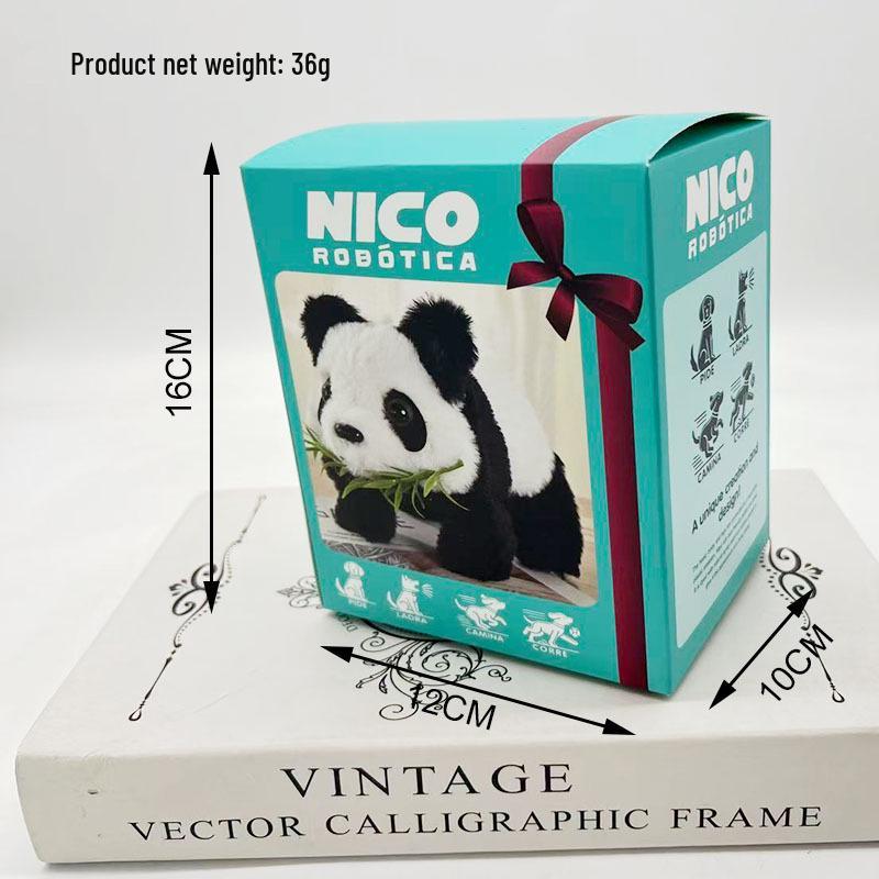 Electric Wagging Tail Plush Panda Toy for Children