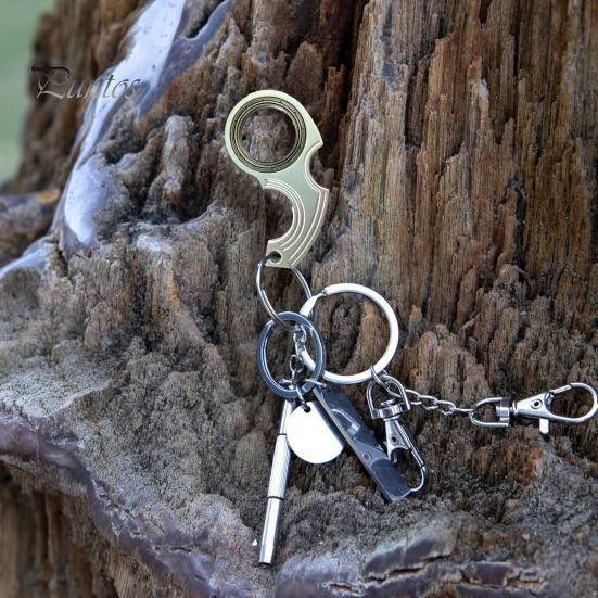 Брелок-спиннер, игрушка-непоседа, алюминиевый сплав, снятие стресса, декомпрессия, взрослые, подростки, тренировка гибкости пальцев, металлический портативный брелок