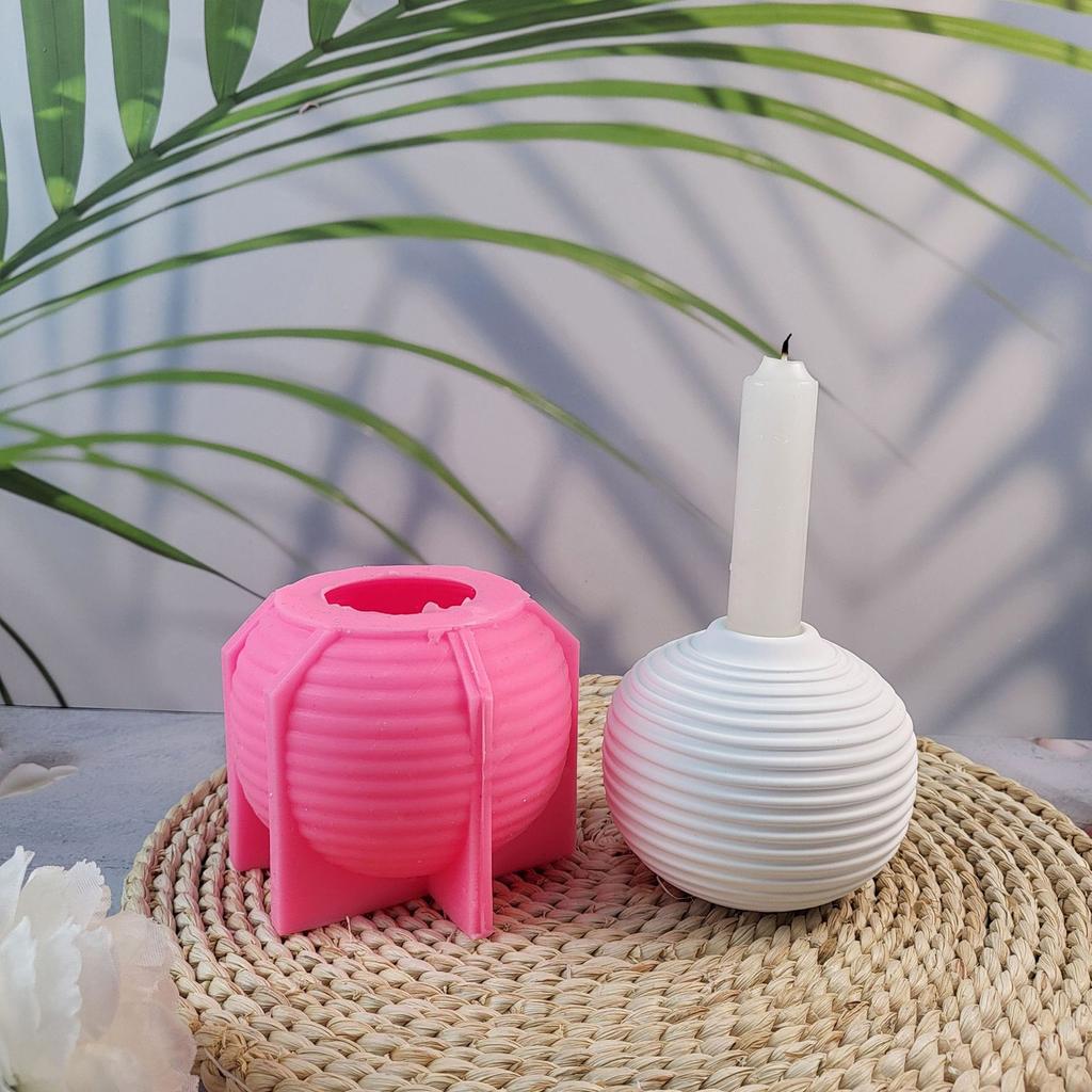 Sphere Candle Holder Molds for Making Tealight Holder Candle Holder Home Decorations Ball Shaped Candlestick Molds