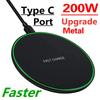 200W Wireless Charger Pad For iPhone 14 13 16 15 11Pro XS Max Induction Fast Wireless Charging Station For Samsung Xiaomi