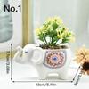 Cute Elephant Flower Pot Ceramic Succulent Pot Planter Home Decor Indoor Decoration Desktop Ornaments Bonsai Plant Pot
