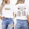 Morgan Wallen Im The Problem Tour 2025 Two Sided T-Shirt Tee T-Shirt Black Casual Crew Neck Cotton Tee