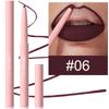 Nude Tapered Lip Liner Pencil Matte Creamy Plumping Lip Stain Waterproof Natural Nude Brown Slim Lips Liner Make Up Long-Lasting