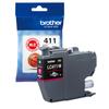 Brother Industries Ink Cartridge Magenta LC411M Compatible Model Pink Small [Brother Genuine] Numbers DCP-J926N, MFC-J904N, MFC-J739DN, MFC-J939DN,