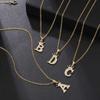 Zircon Crown Necklace New Necklaces Fashion Women's Necklace Pendant Simple English Letter Necklace