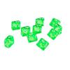 10Pcs Transparent Polyhedral D10 Multicolor Dice Game Party Pub Supplies Gift